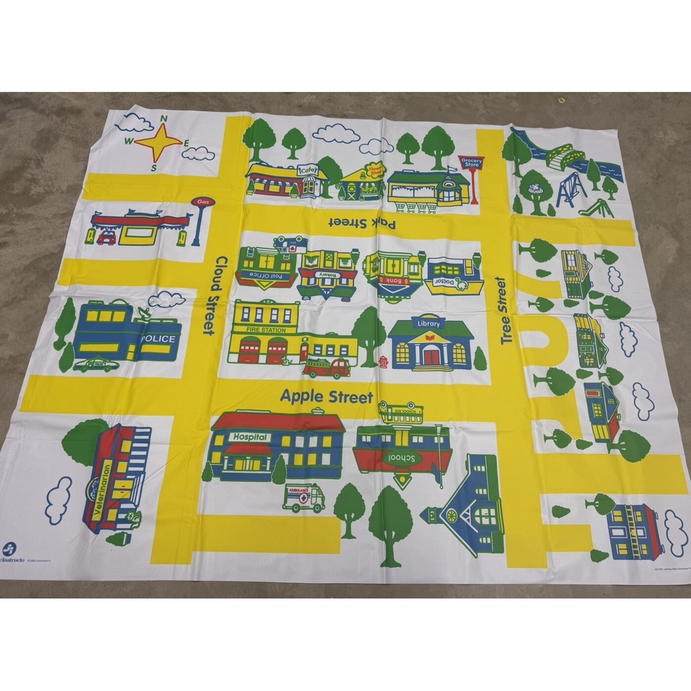 Judy Instructo Play Mat Vinyl large Learning about Directions in the Community